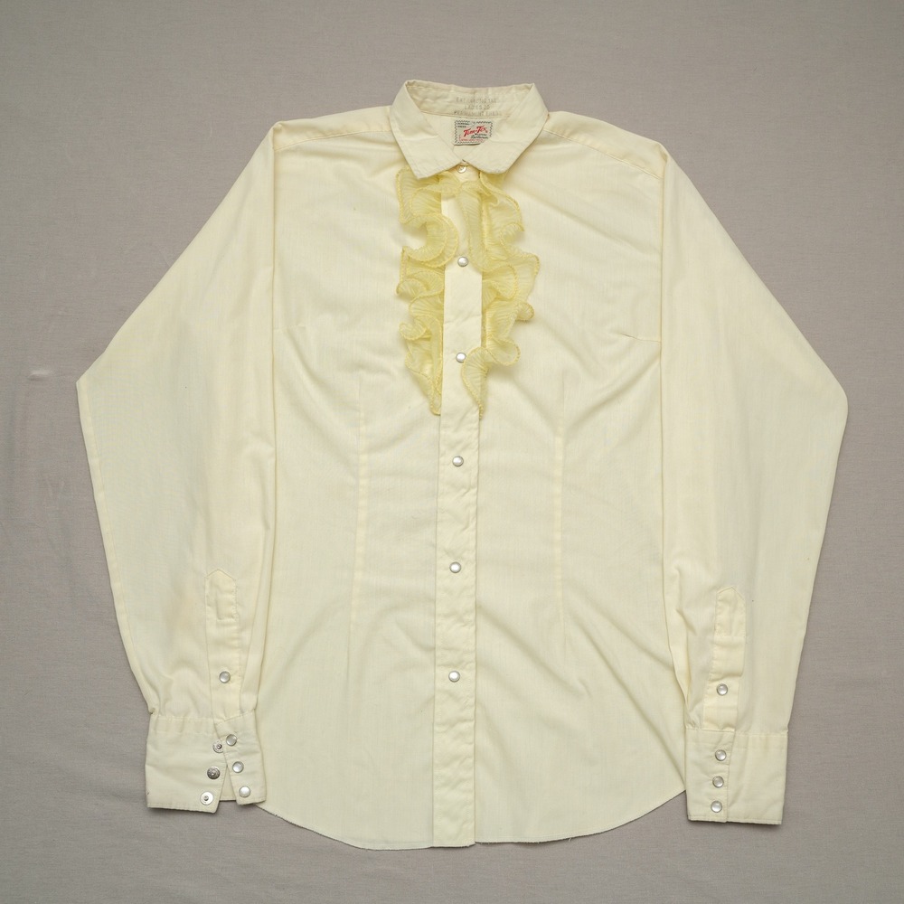 Vintage 60s 70s Tem Tex Western Sportswear Western Flare Pearl Snap Button Up
